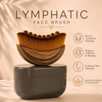 Lymphatic Face Massage Brush With Case – Reduce Puffiness, Define Jawline & Boosts Skin Glow